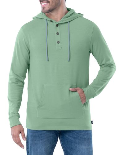 Lee Jeans French Terry Hooded Sweatshirt - Green