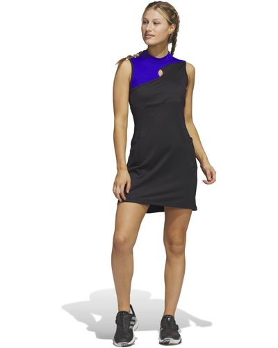 adidas Ultimate365 Tour Colorblocked Dress - Blue