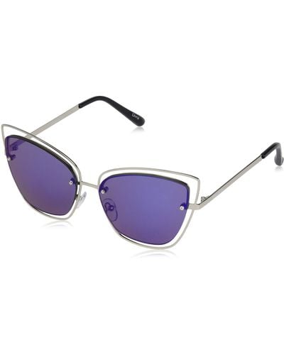 Circus NY by Sam Edelman CC530 Women's Shield UV400 Protective Cat Eye  Sunglasses. Trendy Gifts for Her, 132 mm 