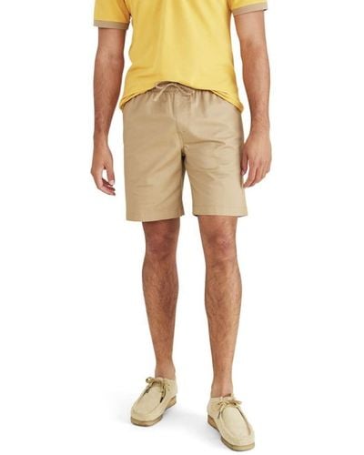 Dockers Ultimate Straight Fit 7.5" Pull On Shorts With Supreme Flex, - Natural