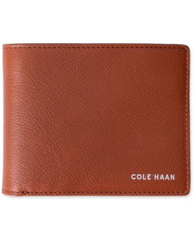 Cole Haan Extra Capacity Rfid Passcase Wallet - Brown
