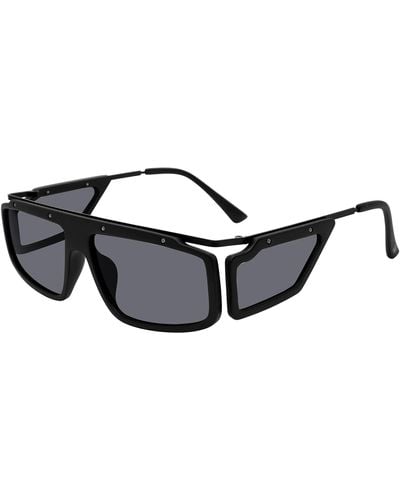 Steve Madden Female Sunglasses Style Allister Wrap - Black