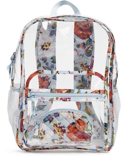 Vera Bradley Clearly Colorful Large Backpack With Pouch - Multicolor