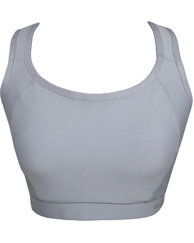 Columbia S Molded Cup High Impact Power Mesh Sports Bra - Gray