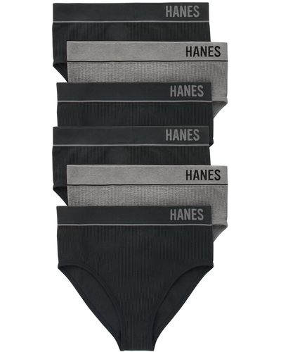 Hanes Womens Originals Hipster Panties, Breathable Stretch Cotton Underwear,  Assorted, 6-Pack