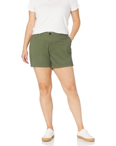 Amazon Essentials 5-inch Inseam Chino Shorts - Green