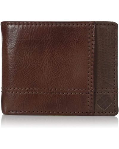 Columbia Leather Traveler Wallet - Brown