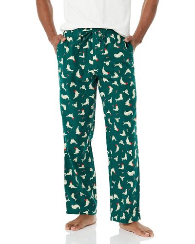 Amazon Essentials Flannel Pajama Pant - Green