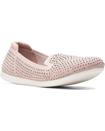 Clarks Womens Carly Dream Loafer Flat - Pink