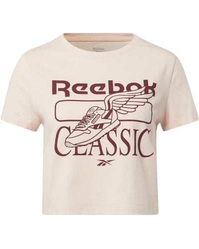 Reebok Sport-t-shirt Met Grafische Print Voor - Roze