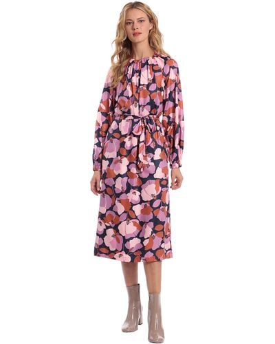 Donna Morgan Waistless Raglan Sleeve Dress - Multicolor