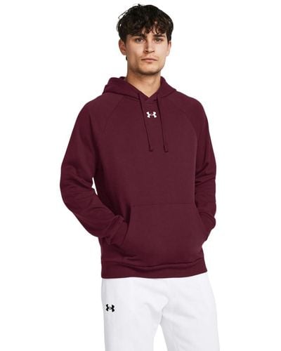 Under Armour S Rival Fleece Hoodie, - Red