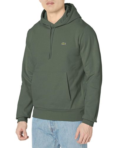 Olive green lacoste hoodie clearance
