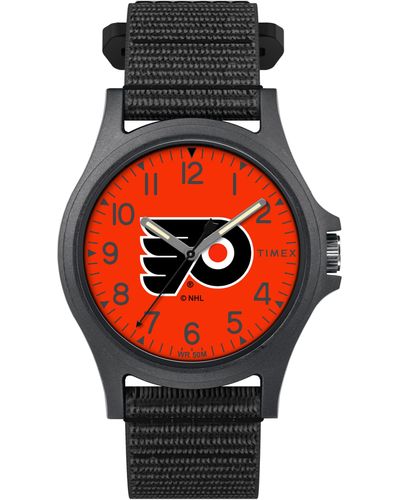 Timex Nhl Pride 40mm Watch – Philadelphia Flyers With Black Fastwrap - Multicolor