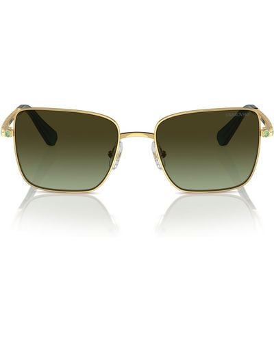 Swarovski Sk7015 Square Sunglasses - Green