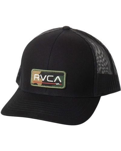 RVCA Adjustable Snapback Brim Hat - Black