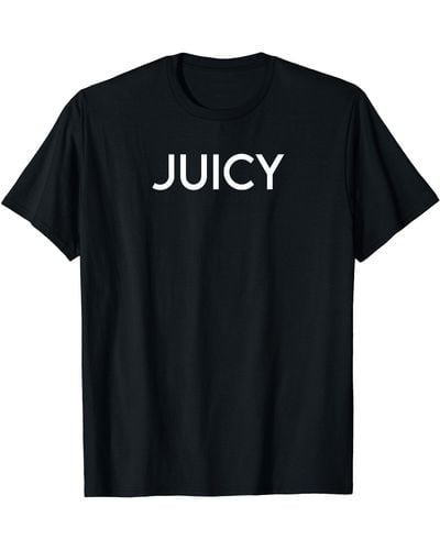Juicy Couture Juicy Curvy Thic Thick Thicc Plump Bbw Brat Bratty T-shirt - Black