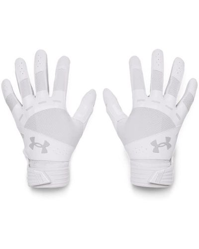 Under Armour Motive Softball Gloves , - White