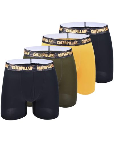 Caterpillar 4-pack Comfort Core Boxer Briefs - Yellow