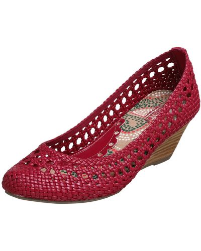 Seychelles Tantric Wedge,magenta,7 M - Red