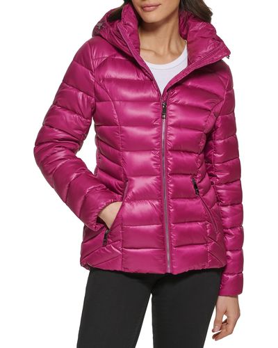 Guess Mid-weight Hooded Jacket - Red