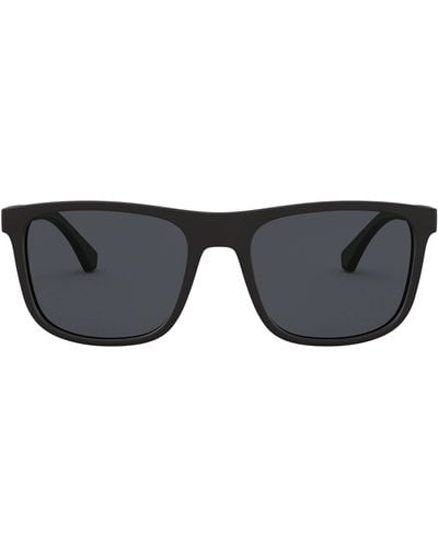 Emporio Armani Ea4129 Square Sunglasses - Black