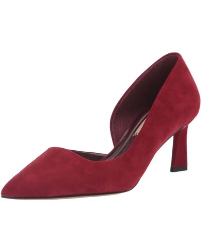 Franco Sarto S Tana Pointed Toe D'orsay Mid Heel Pump - Red