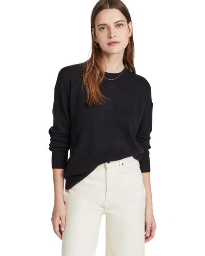 Theory Cashmere Easy Pullover - Black