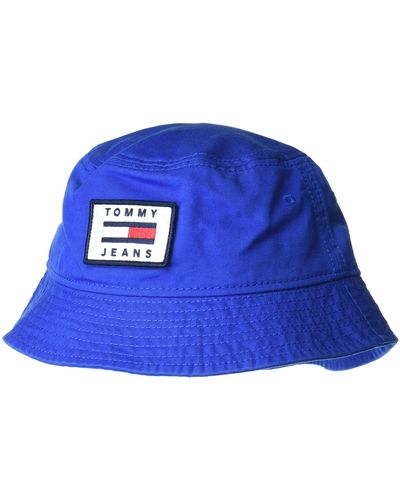 Tommy Hilfiger Mens Tjm Heritage Bucket Hat - Blue