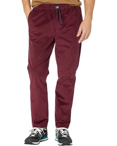 Tommy Hilfiger Mens Adaptive Corduroy Jogger With Pull Up Loops Pants - Red