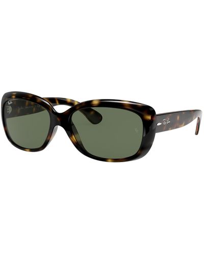 Ray-Ban Jackie ohh lunettes de soleil monture verres vert polarisé - Multicolore