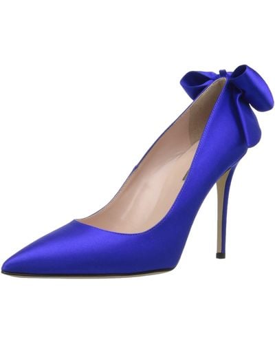 SJP by Sarah Jessica Parker Lucille Pointed Toe Bow Pump - Blue