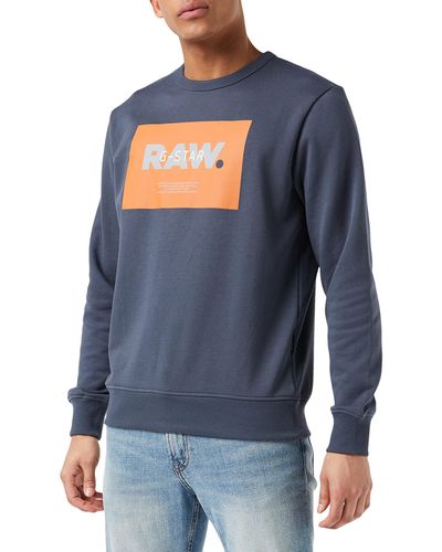 G-Star RAW Sudadera Originals Logo suéter - Azul