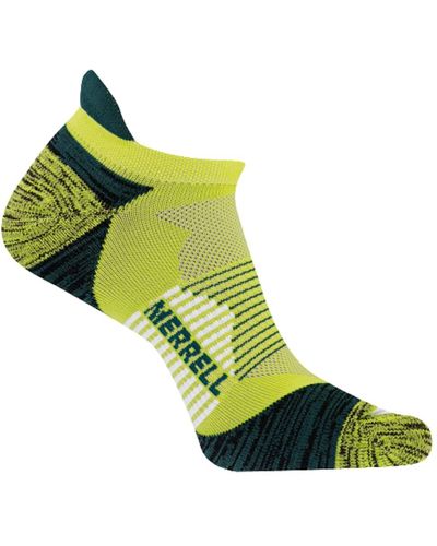 Merrell Adult's Trail Running Cushioned Socks-1 Pair Pack- Anti-slip Heel & Arch Compression - Green