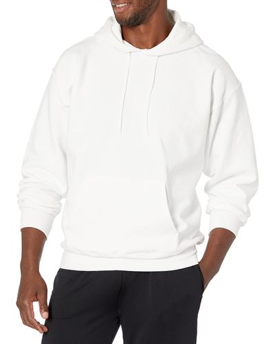 Hanes Ultimate Cotton Heavyweight Pullover Hoodie Sweatshirt - White