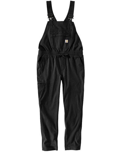 Carhartt Force Relaxed Fit Ripstop Bib Overall - Black