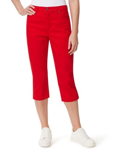 Bandolino Plus Size Amanda Capri Jean - Red