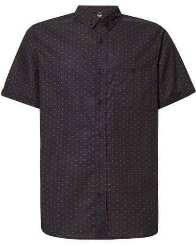 Oakley Kinney Button Down Short Sleeve Woven Shirt - Black