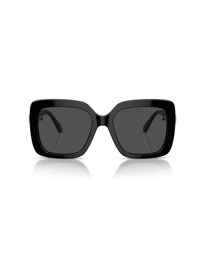 Swarovski Sk6001 Cat Eye Sunglasses - Black