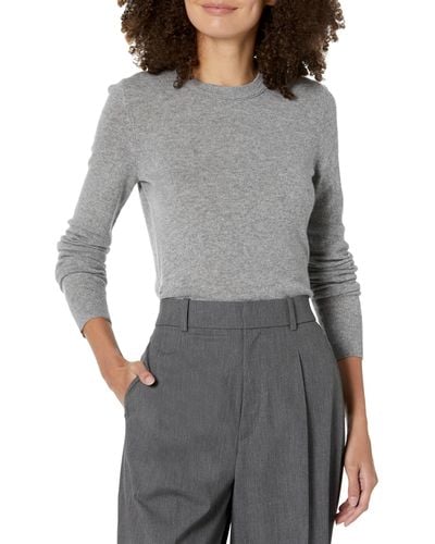 Theory Kaylenna Soft Cashmere Sweater - Gray