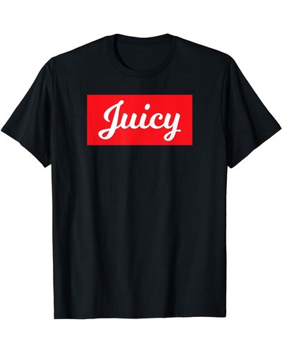 Juicy Couture Juicy Curvy Thic Thick Thicc Plump Bbw Brat Bratty T-shirt - Black