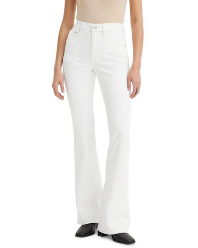 Levi's 726 High Rise Flare Jeans - White