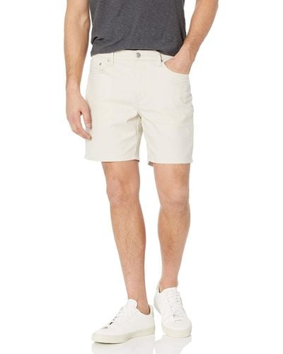Amazon Essentials Sottile-Fit 17,8 cm Cavi Elasticizzati a 5 Tasche Shorts - Neutro