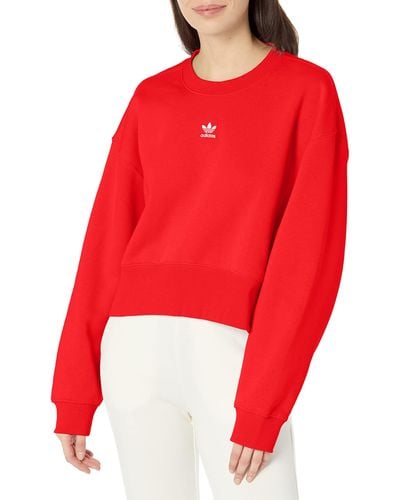 adidas Originals Adicolor Essentials Crew Sweatshirt - Red