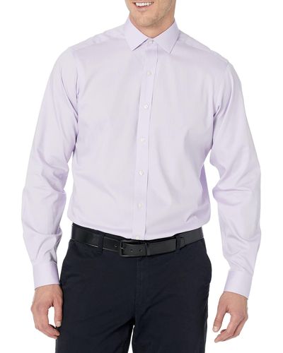 Buttoned Down Classic-fit Non-iron Dress Shirt Pocket Spread Collar - White