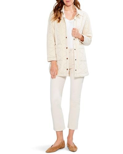 NIC+ZOE Nic+zoe Quilted Spring Knit Jacket - White