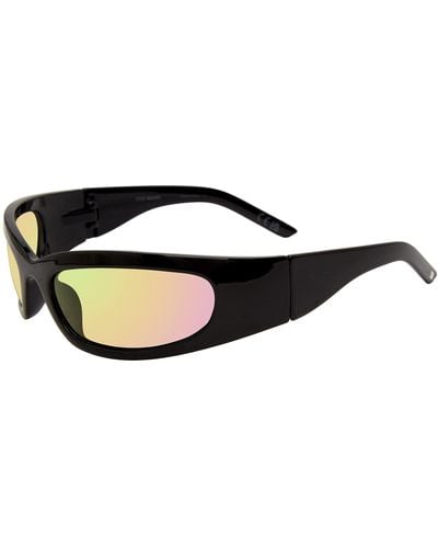 Steve Madden Female Sunglasses Style Anderson Rectangular - Black