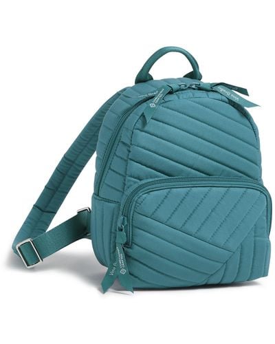 Vera Bradley Cotton Mini Backpack Purse - Blue