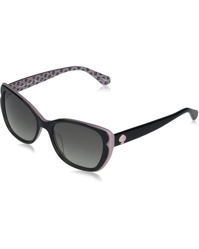 Kate Spade Augusta/g/s Polarized Square Sunglasses - Black