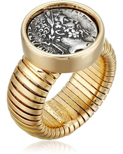 Ben-Amun Ben-amun Roman Coin Collection New York Fashion Jewelry Necklace Ring Bracelet 24 Gold Plating - Metallic